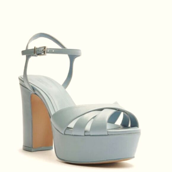 BRAND NEW SCHUTZ OPEN-TOE BUCKLE ANKLE STRAP  PLATFORM HEEL SANDAL - Picture 1 of 16